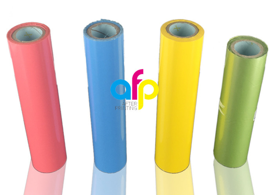 Giấy dán bóng nóng cho vải / quần áo Chất liệu PET Lõi giấy 1 inch