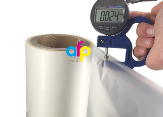 Phim cán màng bóng, màng cán 24 micron BOPP 445mm * 3000m cuộn
