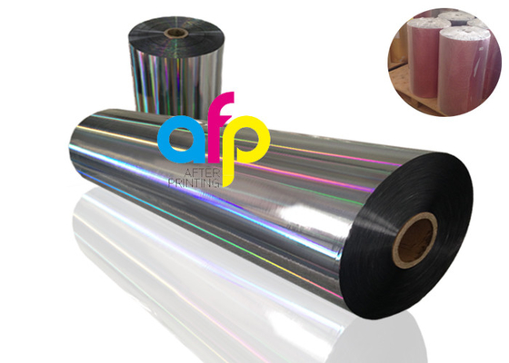 Cuộn phim ba chiều khô PET PET, màng polyester trong suốt với hoa văn cầu vồng