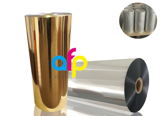 BOPP Heat Metalized Film Nhiều màu khác nhau 52 Dynes Double Corona Treatment