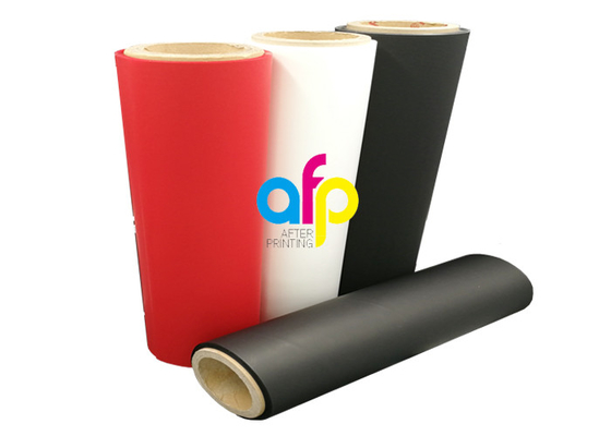 Màu đỏ 35 Micron Matte Lamination Film Roll Eco Friendly Soft Touch Chất liệu