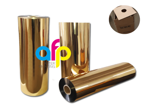 Pet Gold Silver Polyester Metalized Thermal Lamination Film Roll Corona Xử lý